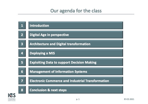 In-Company Digital Master Class